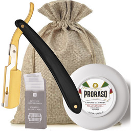 Zestaw prezentowy do golenia brzytwą dla początkujących -