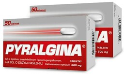 Zestaw Pyralgina 500mg, 2x50 tabletek