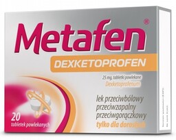 Metafen Dexketoprofen 25 mg tabletki powlekane