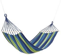 NC9001 NIEBIESKI HAMAK Z DREWNIANĄ BELKĄ 70CM