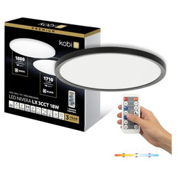 Plafon LED 18W 3CCT z czujnikiem +pilot (3K/4K/6K)