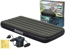 Materac Dmuchany Jednoosobowy 99x188x25 Bestway 6713L + Pompka
