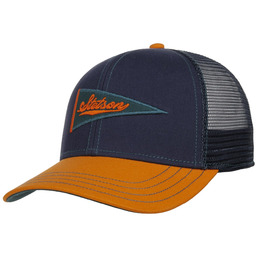 Czapka Trucker Flag by Stetson, niebiesko-pomarańczowy, One Size