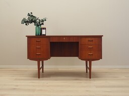 Pakamera Biurko tekowe, duński design, lata 70, produkcja:
