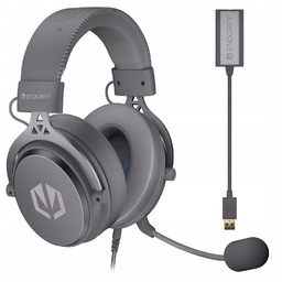 Słuchawki wokółuszne Endorfy Viro Plus Usb Alt Gray,