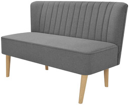 Elior Romantyczna sofa Shelly - jasnoszara