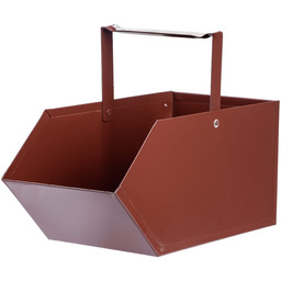 Stalowy pojemnik na węgiel i popiół Altikon brązowy