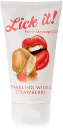 Lick it sparkling wine&strawberry 50 ml żel