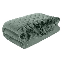 Eurofirany Narzuta dekoracyjna 220x240 Isabel miętowa ciemna pikowana