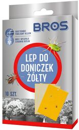 BROS - lep do doniczek żółty 10szt