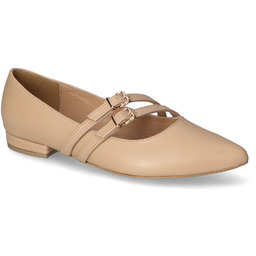 Baleriny Flisella 3101-5 Beżowe lico