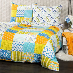 4Home Pościel z kory Patchwork blue