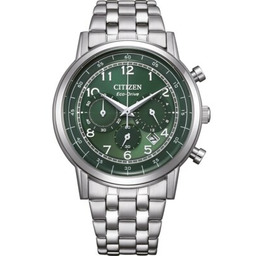 CITIZEN Zegarki Eco-Drive Classic Chrono CA4630-53X Srebrny