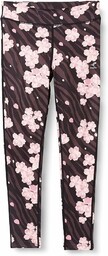 ENERGETICS Kelina 3 legginsy AOP, czarne/różowe, 164