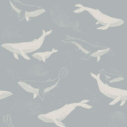 Tapeta dekoracyjna Boras Tapeter Newbie II Whales 6942