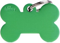 My Family tag Big Bone Aluminium Zielona płytka