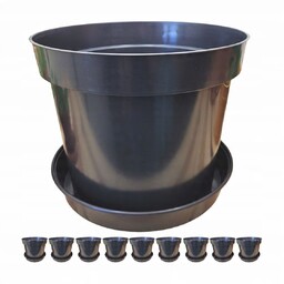 Doniczki produkcyjne czarne DonKwiat RS15 15L 32cm Ok