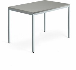 Biurko QBUS, 4 nogi, 1200x800 mm, srebrna rama,