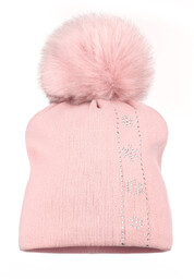 Majka Czapka Damska Śnieżynka Z Pomponem