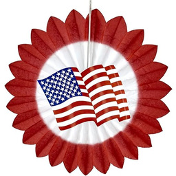 Widmann 95785 flaga USA wachlarz papierowy, uniseks