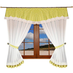 Firana do pokoju dziecięcego w groszki 300x180 F-14