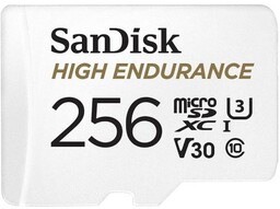SANDISK HIGH ENDURANCE microSDXC 256GB V30 Karta pamięci