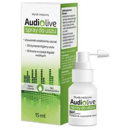 Audiolive Spray do uszu, 15 ml