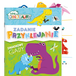 Lubię Dinozaury Zadanie Przyklejanie 1 Zagadkowe gady
