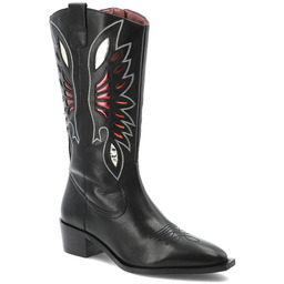 Czarne Kowbojki Gioseppo Stylowe Obuwie Damskie