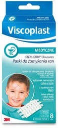 Viscoplast Steri-Strip Paski do zamykania ran, 8 sztuk