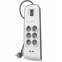 Listwa antyprzepięciowa 650J Belkin BSV604CA2M 6 Gniazd 2M