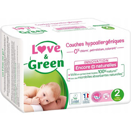 Love & Green Pieluchy dla niemowląt hipoalergiczne 1