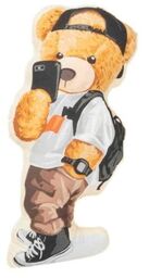 Poduszka bawełniana dla dziecka, Miś Teddy z telefonem,