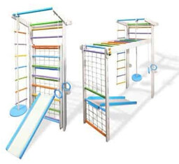Babygame Domowy Plac zabaw Drabinka Czempion biało-kolorowa