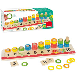 Układanka Montessori sorter nauka liczenia i kolorów Goula