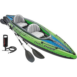 Intex Uniseks Challenger K 68306NP Nadmuchiwany Kajak, Wielokolorowy,