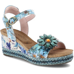 Laura Vita Sandały damskie, ze skóry naturalnej