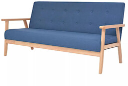 Elior Niebieska sofa 3-osobowa - Estelle