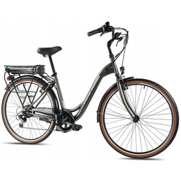 Rower elektryczny Indiana E-City M18.5 28 cali Czarny