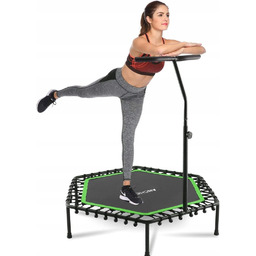 Profesjonalna Trampolina Fitness Z Uchwytem Do Ćwiczeń Regulowana