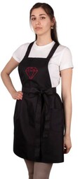 Fartuszek kosmetyczny Diamond Sweet Black