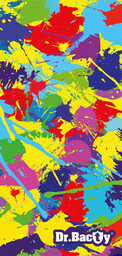 Dr.Bacty, Ręcznik paint L, 60x130 cm