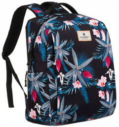 Plecak damski Peterson PTN 77707 granatowy print