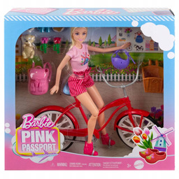 Lalka Barbie Na Rowerze Rower Piesek Zabawka