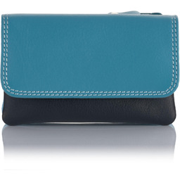 Kolorowy portfel damski na bilon i klucze Visconti