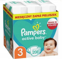 Pampers Active Baby 3 208 szt. 6-10 kg