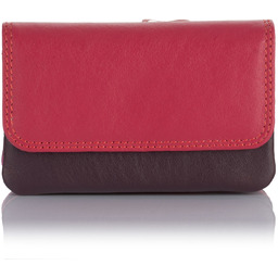 Kolorowy portfel damski na bilon i klucze Visconti