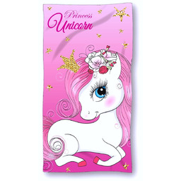 Ręcznik szybkoschnący kąpielowy Unicorn Jednorożec 70x140 Microfibra