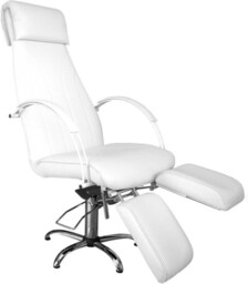 FOTEL KOSMETYCZNY hydrauliczny pedicure z podnóżkami