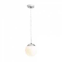 BOLLY 17 lampa wisząca szkło opalowe/chrom 230V LED